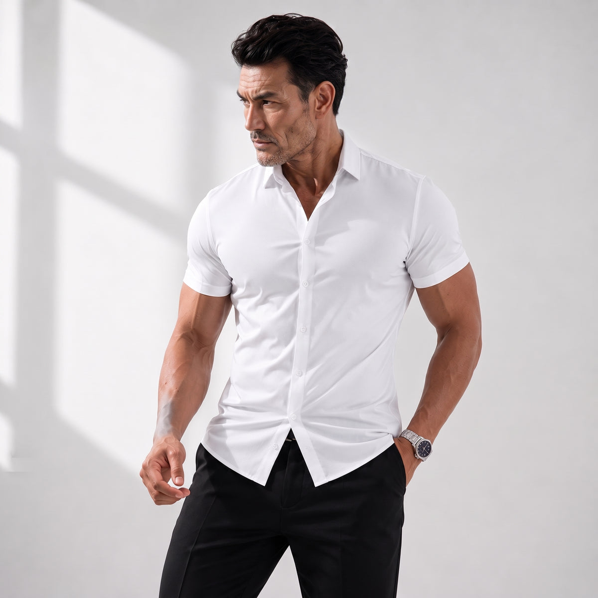 Viral Mog Stretch Shirt