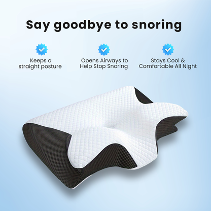 The Pillow That Silences Snoring - By Fixing Your Sleep Posture | 10 Year Sale 60% OFF