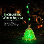 Neluval Ghostwalk™ Animated Witch Broom — Auto-Moving Light & Sound Halloween Prop