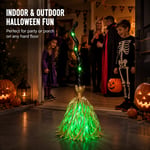 Neluval Ghostwalk™ Animated Witch Broom — Auto-Moving Light & Sound Halloween Prop