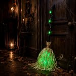 Neluval Ghostwalk™ Animated Witch Broom — Auto-Moving Light & Sound Halloween Prop